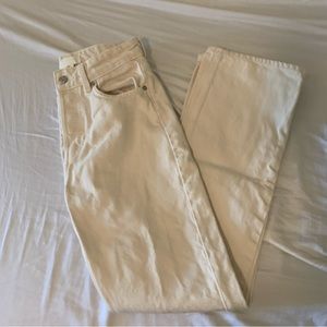 H&M Straight Cream/Tan Jeans